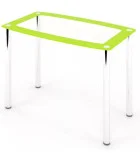 Glass dining table D-05-0 with tempered glass and chrome legs order